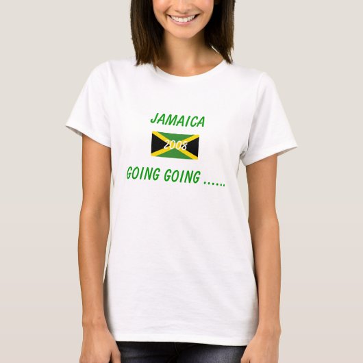 600px-Flag_of_Jamaica_svg, Jamaica, Going Going... T-shirt (Voorkant)