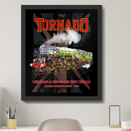 60163 Tornado Antieke Stoomtreinlocomotief Poster