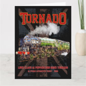 60163 Tornado  Stoomtrein Locomotief Bedankkaart (Voorkant)
