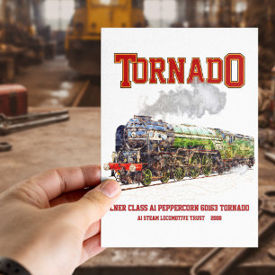 60163 Tornado Stoomtrein Locomotief Briefkaart
