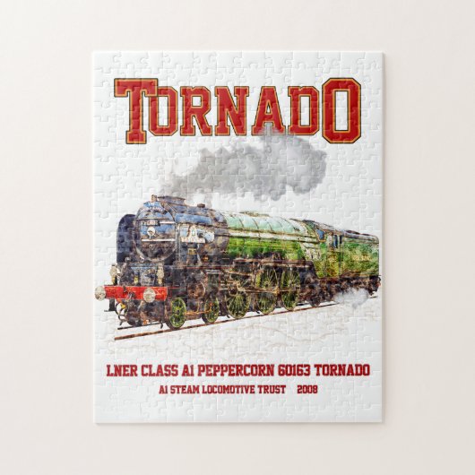 60163 Tornado Stoomtrein Locomotief Legpuzzel (Verticaal)