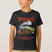 60163 Tornado  Stoomtrein Locomotief T-shirt (Voorkant)