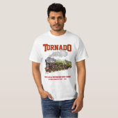 60163 Tornado  Stoomtrein Locomotief T-shirt (Voorkant volledig)