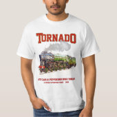 60163 Tornado  Stoomtrein Locomotief T-shirt (Voorkant)