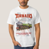 60163 Tornado  Stoomtrein Locomotief T-shirt (Voorkant)