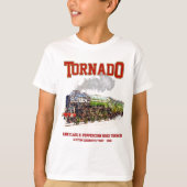 60163 Tornado  Stoomtrein Locomotief T-shirt (Voorkant)