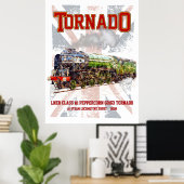 60163 Tornado Vintage Steam Train Locomotive  Poster (Thuiskantoor)