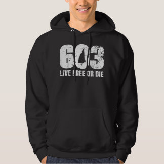 603 Nieuw-Hampshire product - Levend vrij of Die Hoodie