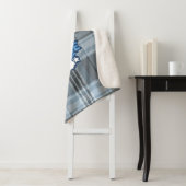 603 Riptide Sherpa Blanket (Grijs Plaid) Deken (In situ)