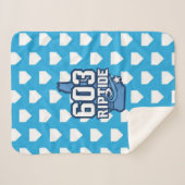 603 Riptide Sherpa Blanket (Home Bord) Sherpa Deken (Voorkant (horizontaal))
