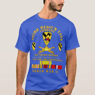 603e Medium Tank Co 1e Cav Phil WWII w PAC SVC