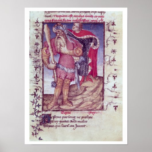 606 f.11 Ulysses die het oog van de Cyclop doorbor Poster (Voorkant)