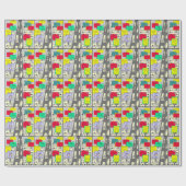 606 glutenvrije cartoon cadeaupapier (Vlak)