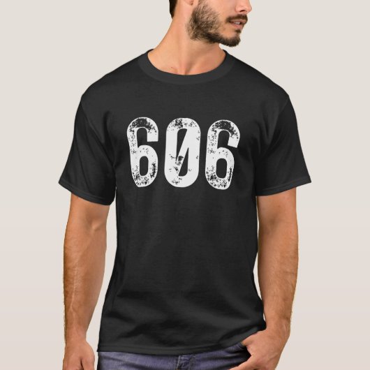 606 Netnummer Ashland KY Mobiele Telefoon Netnumme T-shirt (Voorkant)
