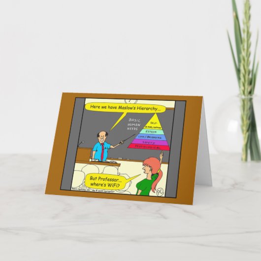 607 fundamentele menselijke behoeften cartoon aankondiging (Voorkant)