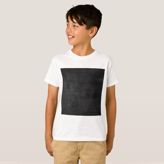 6089-karton ZWARTE KALK BOARD TEXTURE GRUNGE T T-shirt (Voorkant volledig)