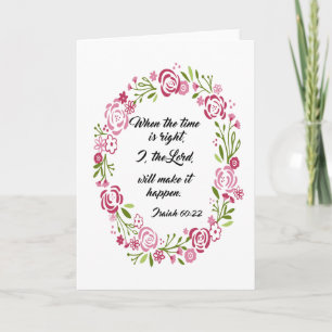 60:22 van Isaiah van het Heilige Schrift van de Feestdagen Kaart