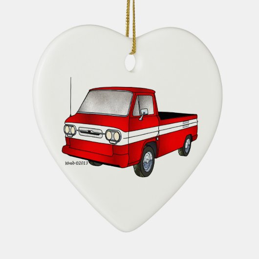 60-61 Corvair Rampside Pickup Keramisch Ornament (Rechts)