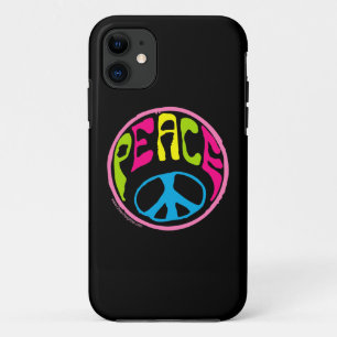 60, 70's vredesbord iPhone 11 hoesje