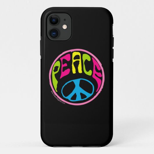 60, 70's vredesbord Case-Mate iPhone case (Achterkant)