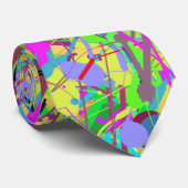 60-93 Springtime-kleuren Stropdas (Opgerold)