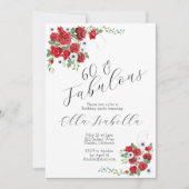 60 Aannodiging van de feestdag van de Fabulous Red Kaart (Voorkant)