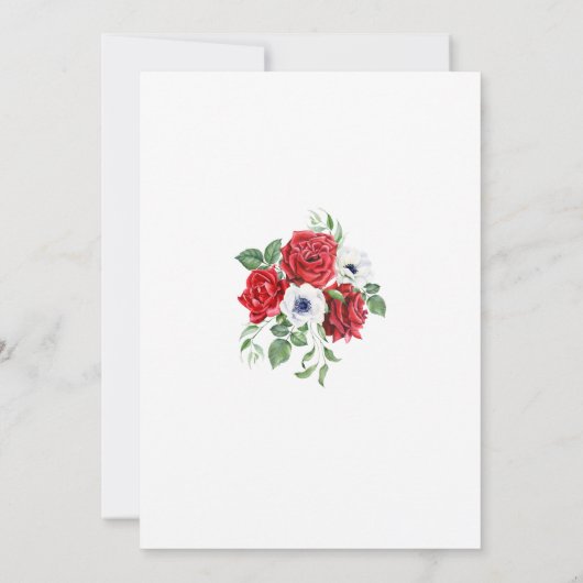 60 Aannodiging van de feestdag van de Fabulous Red Kaart (Achterkant)