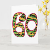 60 Age Camo Kaart (Gele Bloem)