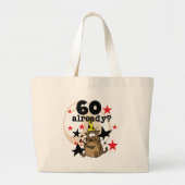 60 Al 's ochtends Grote Tote Bag (Voorkant)
