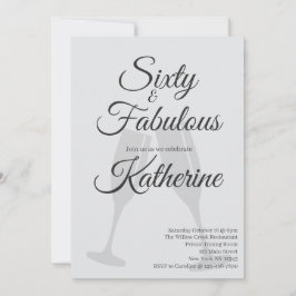 60 and Fabulous | 60th Birthday Party  Kaart