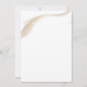 60 and Fabulous Gold 60th Birthday Invitation Kaart (Achterkant)