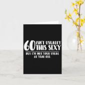 60 And Y Shirt Funny 60th Birthday Gift  Kaart (Gele Bloem)
