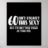 60 And Y Shirt Funny 60th Birthday Gift  Poster (Voorkant)