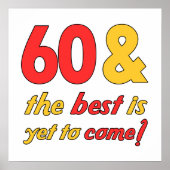 60 Best Birthday Gifts Poster (Voorkant)