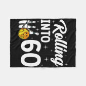 60 Bowling 60ste verjaardag Fleece Deken (Voorkant (Horizontaal))