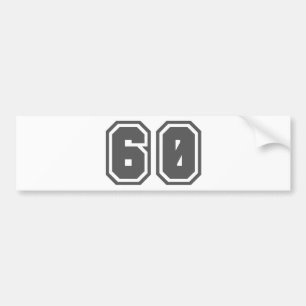 60 BUMPERSTICKER