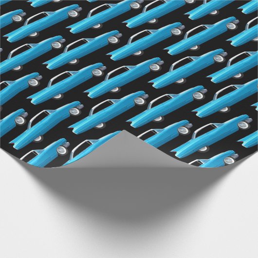60 caddy blauw cadeaupapier (Hoek)