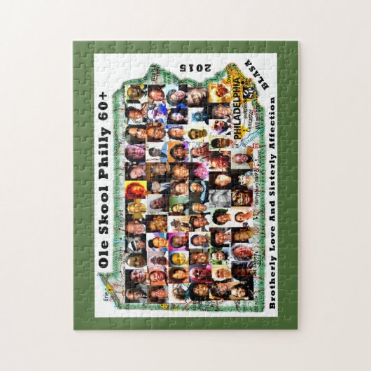 60+ Collage Puzzle Legpuzzel (Verticaal)