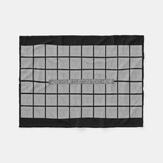 60 Collage van het Malplaatje van de Foto - kan Kl Fleece Deken (Voorkant (Horizontaal))