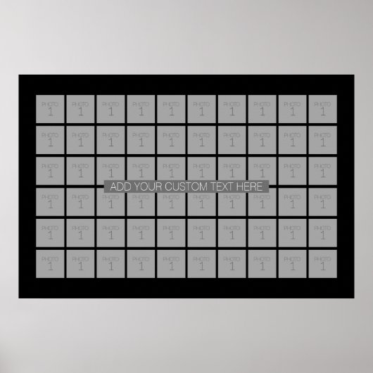 60 Collage van het Malplaatje van de Foto - kan Kl Poster (Voorkant)