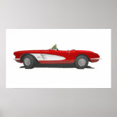 60 Corvette Poster (Voorkant)