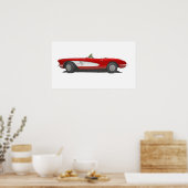 60 Corvette Poster (Keuken)