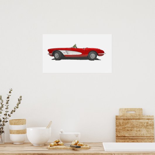 60 Corvette Poster (Keuken)