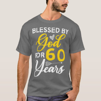 60 dag 60e verjaardag door God gevierd gedurende 6 T-shirt