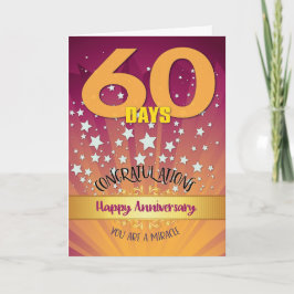 60 dagen herstel Jubileum vet cijfer Kaart