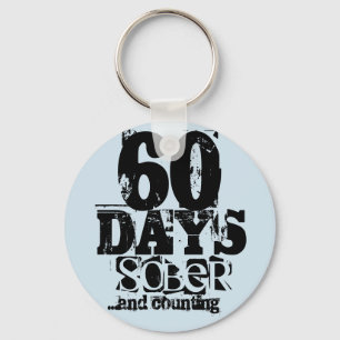 60 dagen obriety sleutelhanger