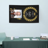 60 Dan maar Funny Laurel Krans Foto Verjaardag Spandoek (Beurs)