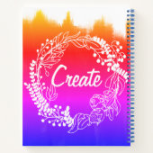 60 Days of Art Challenge Rainbow Sketchbook Notitieboek (Achterkant)