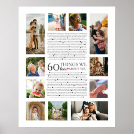 60 dingen die we leuk vinden aan je fotomontage poster