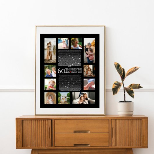 60 dingen die we leuk vinden aan je verjaardagscol poster